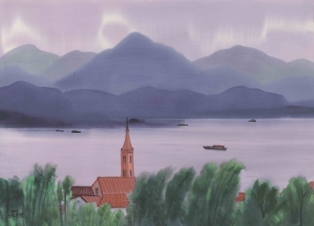 真作 直筆 水彩画 謝孝德（Hsieh Hsiao-De） 1987年 台湾作家 真作 直筆 水彩画 謝孝德（Hsieh Hsiao-De） 1987年 台湾作家